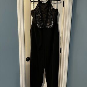 Elegant Black Lace Jumpsuit